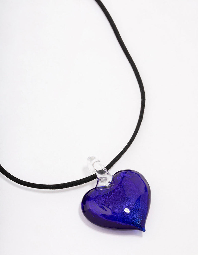 Purple on sale heart necklace