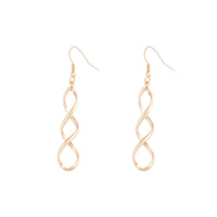 Gold Wave Drop Earrings - link has visual effect only