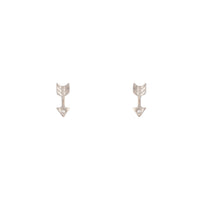 Rhodium Arrow Diamante Stud Earrings - link has visual effect only