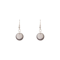 Double Metal Disc Drop Earrings - link has visual effect only