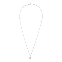 Sterling Silver Cubic Zirconia Necklace - link has visual effect only