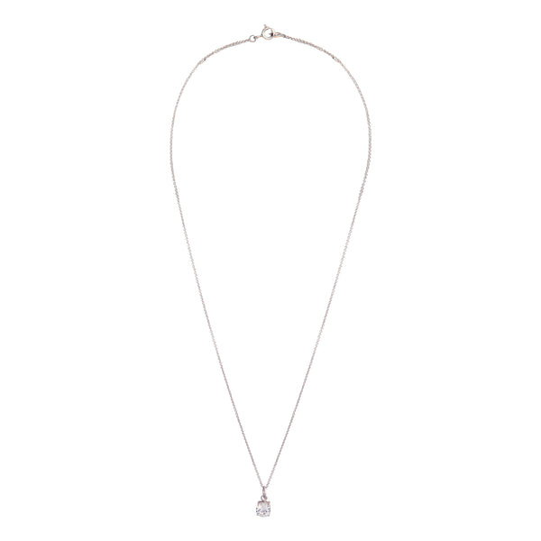 Sterling Silver Cubic Zirconia Necklace