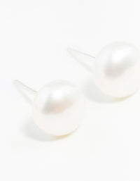 Sterling Silver Freshwater Pearl Stud Earrings - link has visual effect only