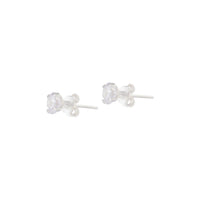 0.5Ct Sterling Silver Cubic Zirconia Stud - link has visual effect only