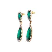 Emerald & Crystal Angelina Earrings - link has visual effect only