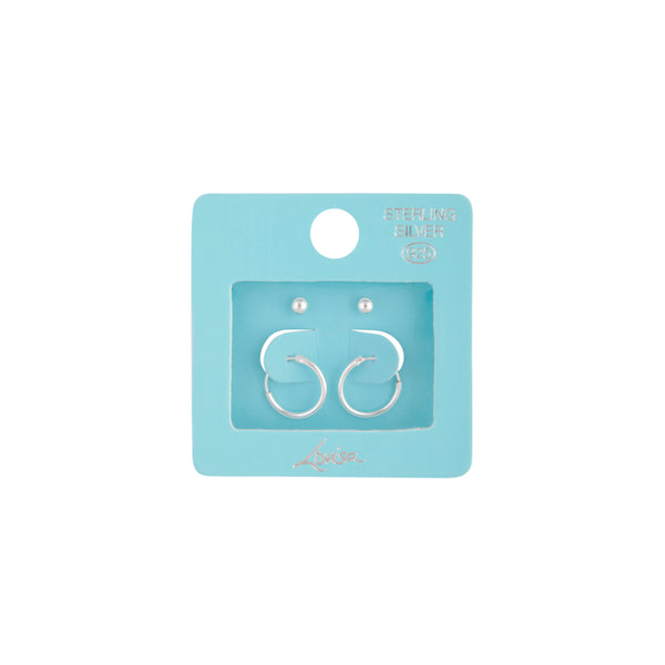 Sterling Silver Stud & Sleeper Earrings