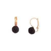 Gold Sparkle Ball Clip On Earrings - link has visual effect only