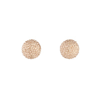 Rose Gold Texture Sparkle Ball Stud Earrings - link has visual effect only