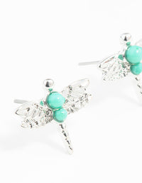 Silver Bohemian Dragonfly Earrings - link has visual effect only