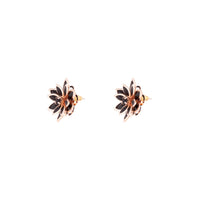 Rose Gold Crystal Flower Earrings - link has visual effect only