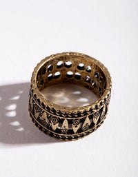 Gold Boho Band Ring - link has visual effect only