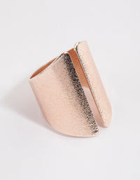 Rose Gold Open Shield Ring - link has visual effect only