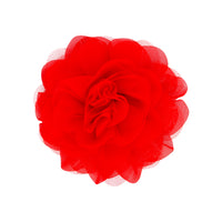 Red Mesh Flower Clip - link has visual effect only