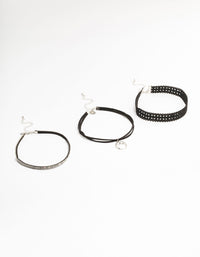 Silver Crescent Choker Pack - link has visual effect only