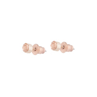 Rose Gold Silk Diamante Stud Earrings - link has visual effect only