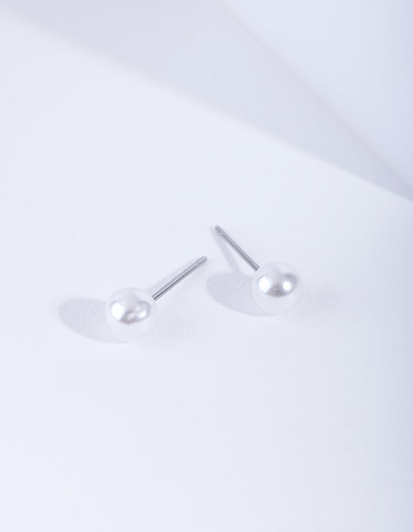 4mm Pearl Stud Earrings