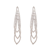 Silver Gradual Loop Cup Chain Earrings - link has visual effect only