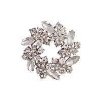 Crystal Jewelled Wreath Brooch - link has visual effect only