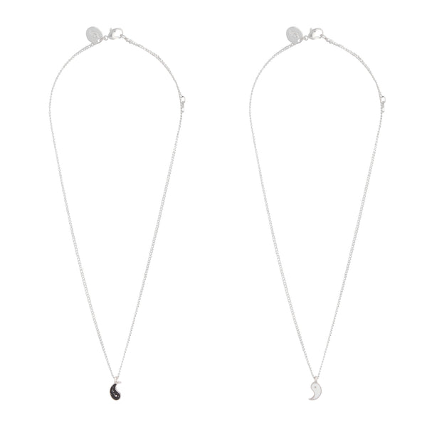 Tear & Share Silver Yin Yang Necklace Pack