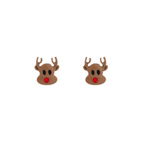 Rudolph Stud Earrings - link has visual effect only