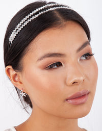 Diamante Double Row Zig Zag Headband - link has visual effect only