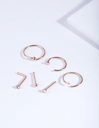 Rose Gold Classic Mix Nose 6-Pack - link has visual effect only