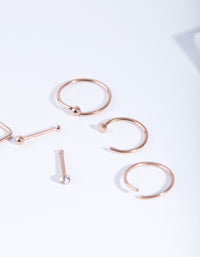 Rose Gold Classic Mix Nose 6-Pack - link has visual effect only