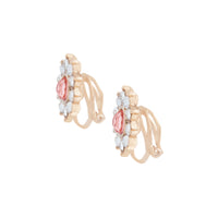 Pink Gold Floral Clip On Earring 5-Pack - link has visual effect only