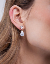 Mirrored Teardrop Crystal Earring - link has visual effect only