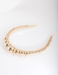 Gold Graduated Ball Headband - link has visual effect only