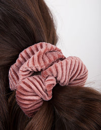 Neutral Velvet Cord Scrunchie Pack - link has visual effect only