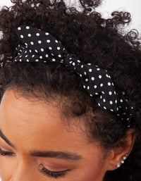 Black & White Bow Headband - link has visual effect only