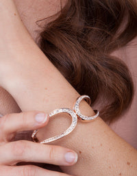 Rose Gold Crystal Loop Bracelet - link has visual effect only