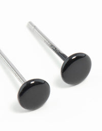 Mini Black Dot Stud Earrings - link has visual effect only