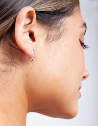 Sterling Silver Safety Pin Earrings - link has visual effect only