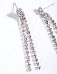 Silver Mini diamante Earrings - link has visual effect only