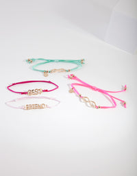 Kids BFF Infinity Bracelet 4-Pack - link has visual effect only