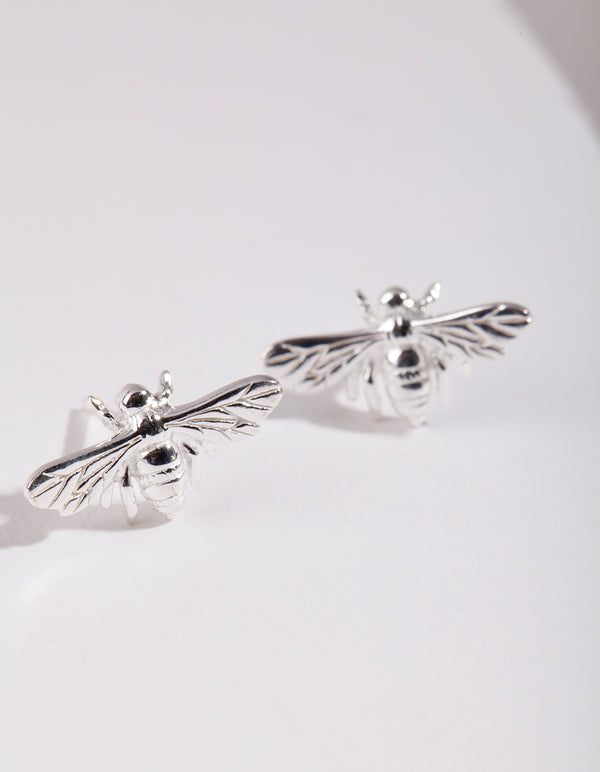 Sterling Silver Bee Earrings