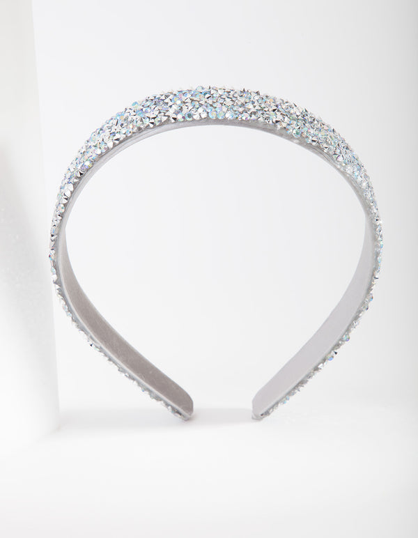 Kids Silver Sparkle Headband