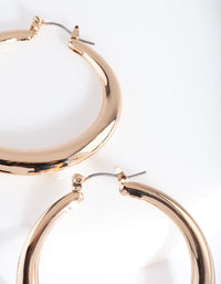 Gold Circle Hoop Earrings - link has visual effect only