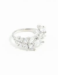 Cubic Zirconia Navette Wrap Ring - link has visual effect only