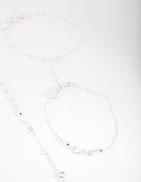 Silver Love U2 The Moon Anklet Bracelet Pack - link has visual effect only