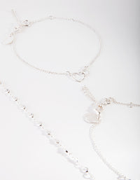 Silver Love U2 The Moon Anklet Bracelet Pack - link has visual effect only