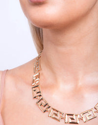 Gold Maze Chain Necklace - link has visual effect only