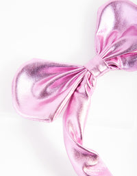 Kids Metallic Bow Headband - link has visual effect only