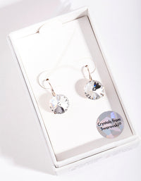 Rose Gold Diamond Drop Earrings - link has visual effect only