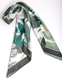 Green Tropical Leaf Bandana Hair Scarf - link has visual effect only