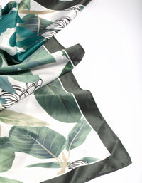 Green Tropical Leaf Bandana Hair Scarf - link has visual effect only