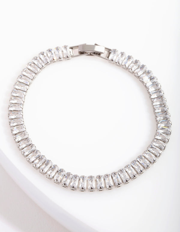 Cubic Zirconia Baguette Bracelet