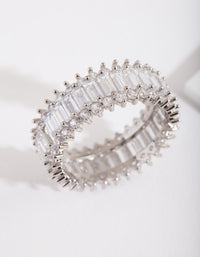 Cubic Zirconia Baguette Ring - link has visual effect only